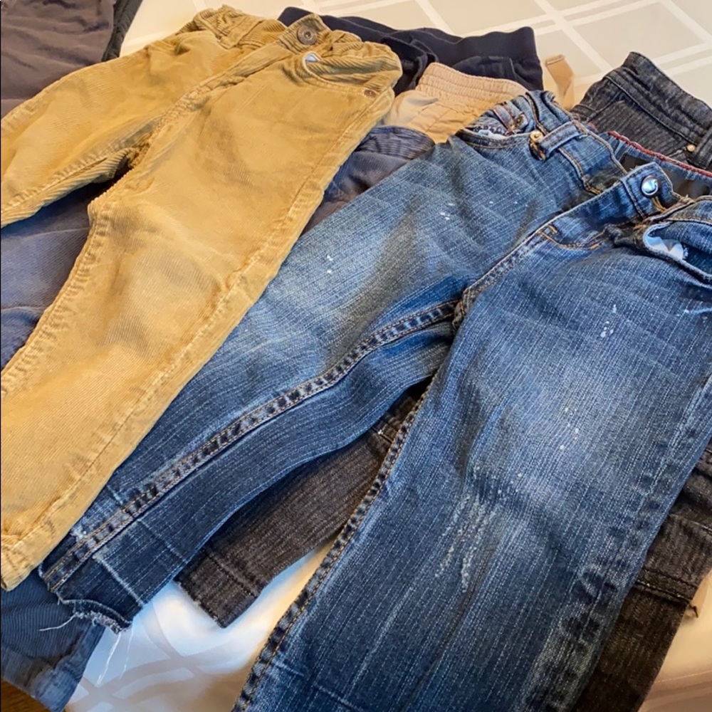 8 pairs boys jeans/pants/cords/sweats size 2-3